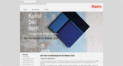 Desktop Screenshot of item-kunst.de